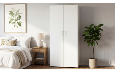 Dulap cu doua usi  ,bara si rafturi Masimo Comfort 3 Dulap cu doua usi  ,bara si rafturi